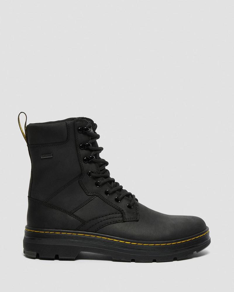 Black Women's Dr Martens Iowa Waterproof Poly Ankle Boots | CA 58UZG